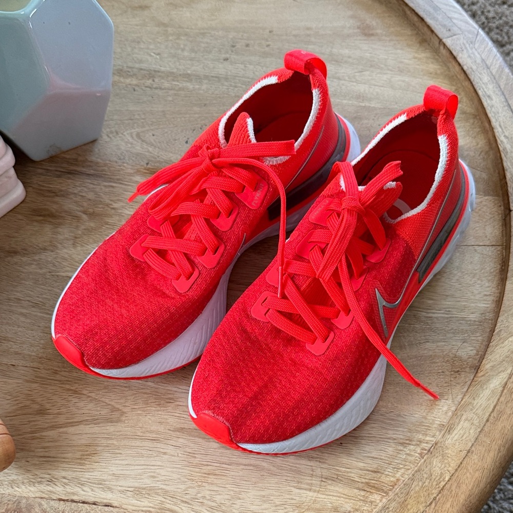 Nike Red Orange React Running Infinity Women's Sn… - image 1